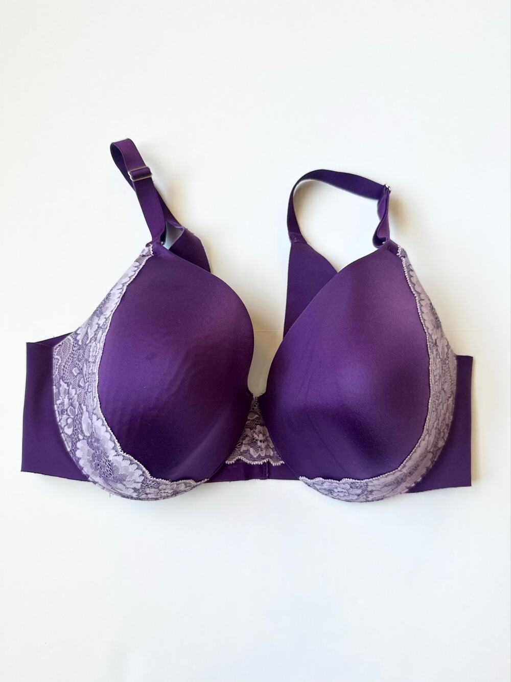 Soma Vanishing Back Full Coverage Lace Trim Bra 38D